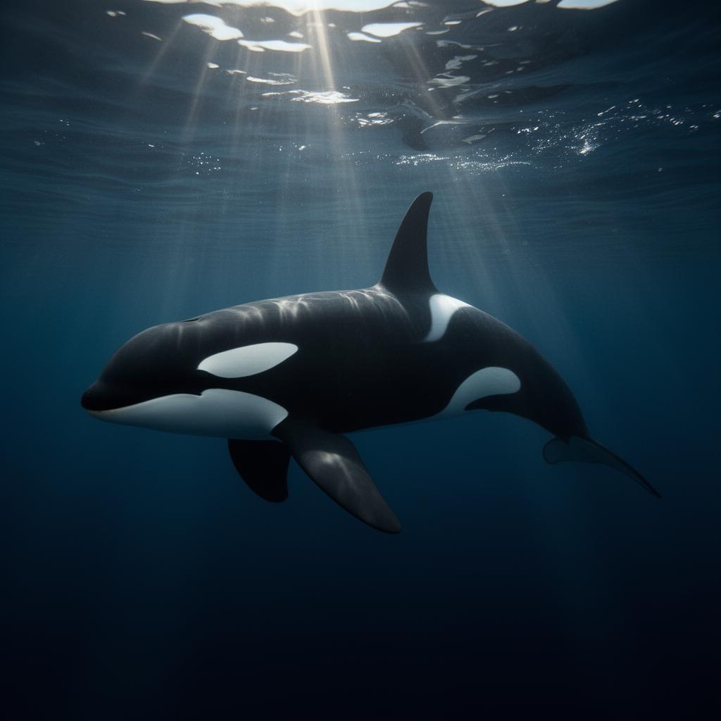 Orca Lúa en Estrecho de Gibraltar