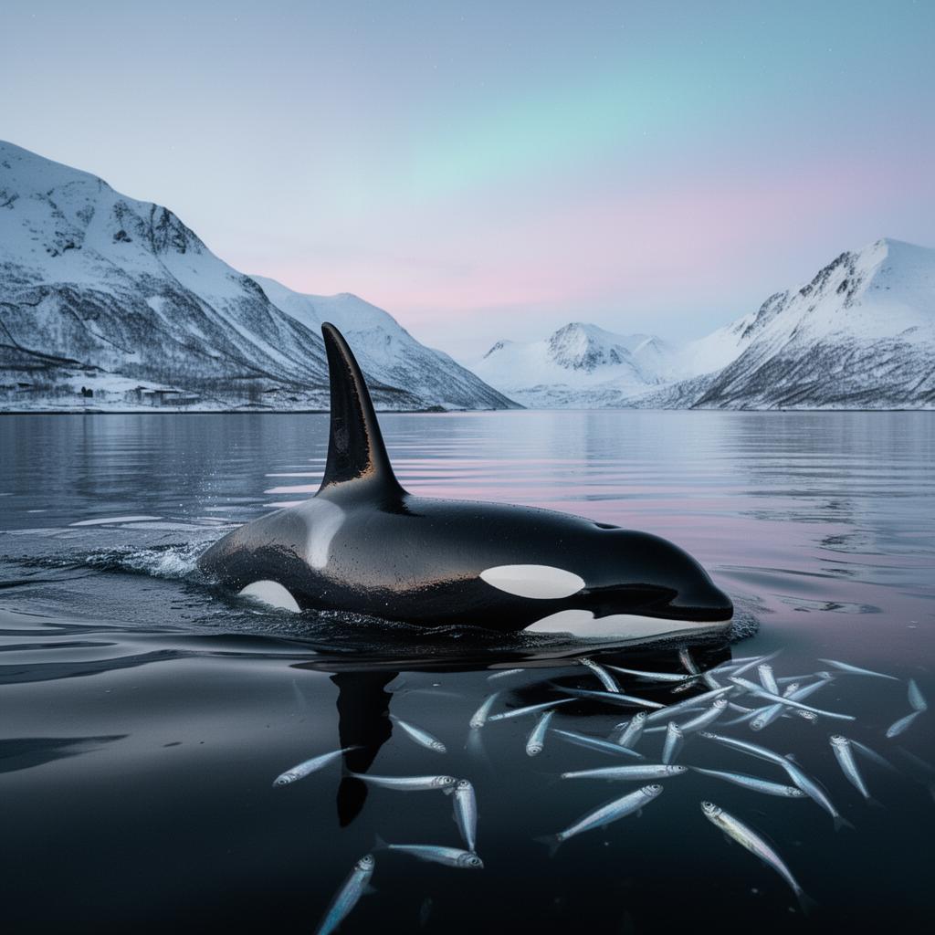 Orca Aurora en Fiordos de Noruega